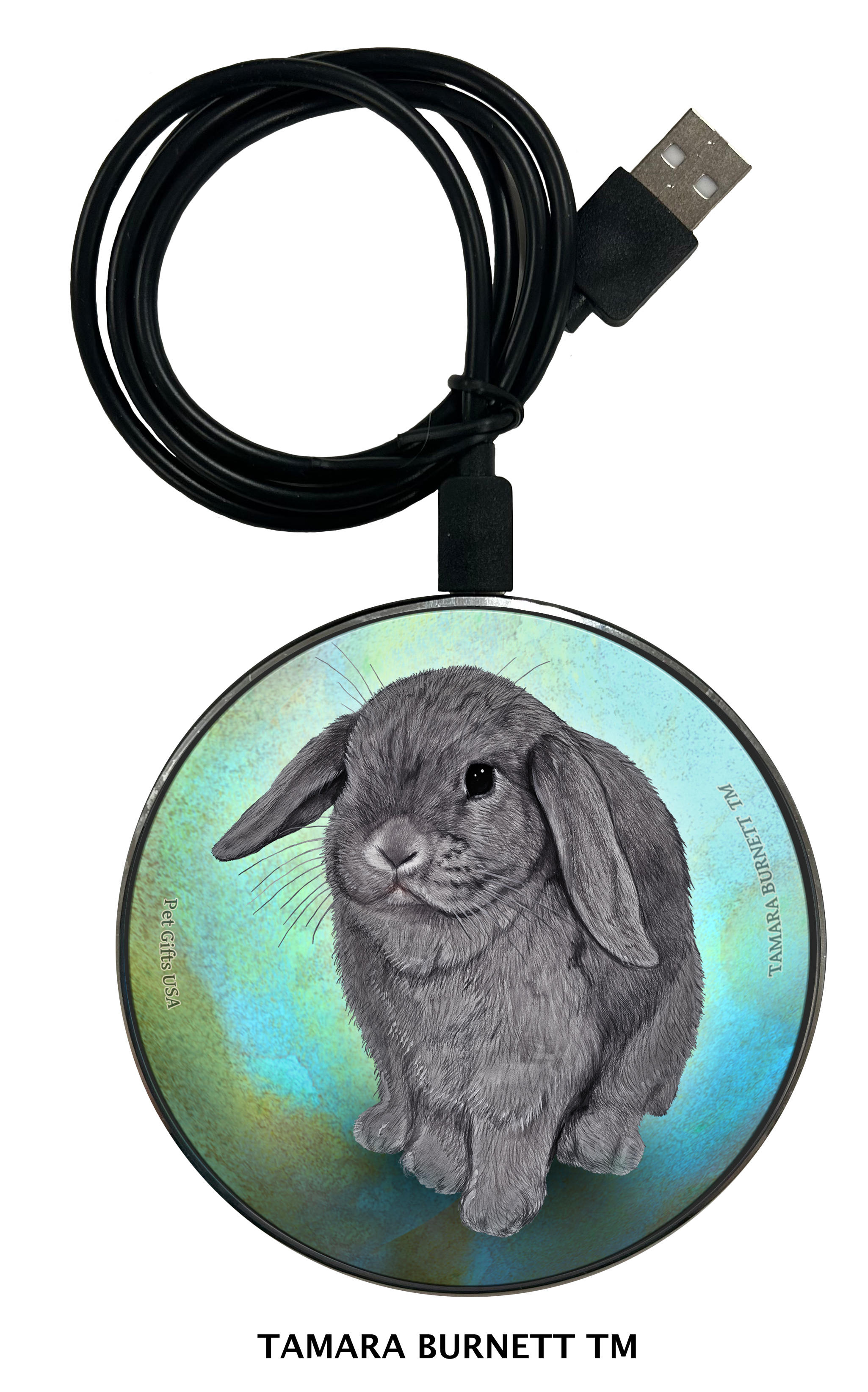 Rabbit Mini Lop Blue - Zoomies Phone Charger image